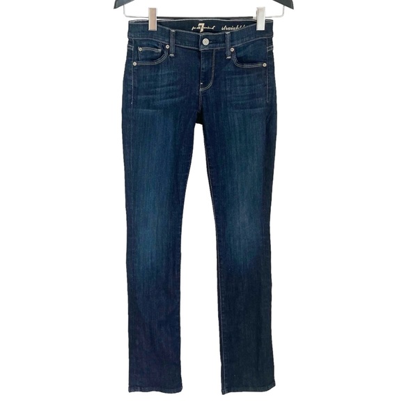 Seven 7 For All Mankind Straight Jeans Premium Denim - Picture 2 of 11